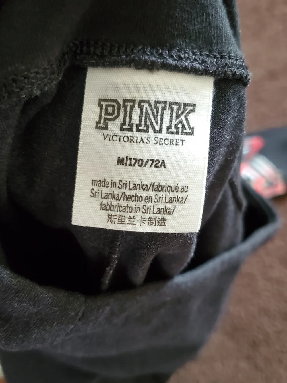 PINK Victorias Secret stretchy charcoal